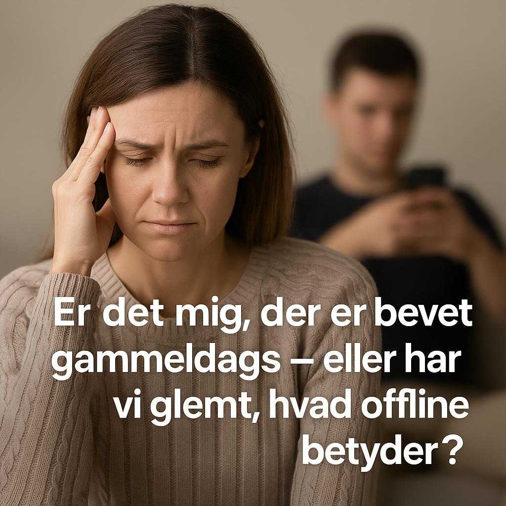 Er det mig, der er blevet gammeldags – eller har vi glemt, hvad offline betyder?