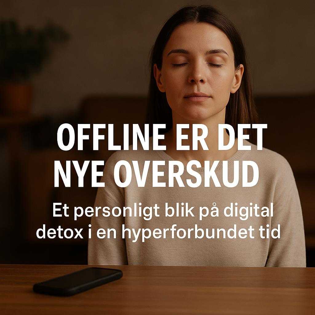 Offline er det nye overskud: Et personligt blik på digital detox i en hyperforbundet tid